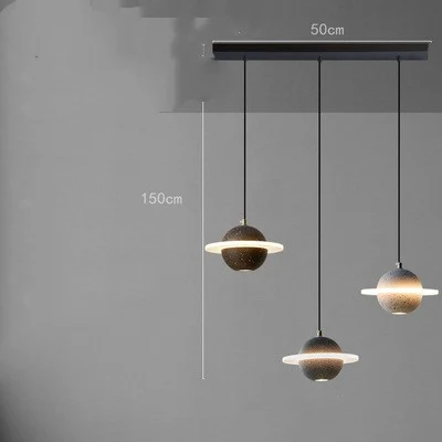 Title 19, Planet Small Chandelier Red Single Head Bedroom...