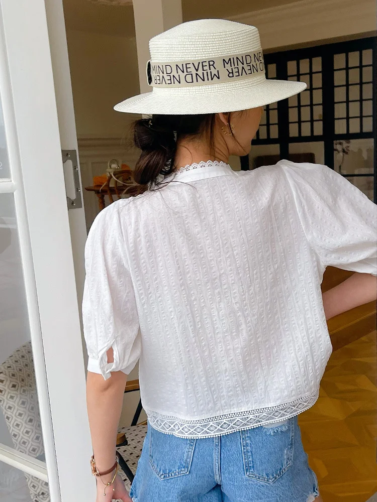 Title 4, European And American New Womens French White ...