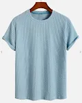 Camiseta Masculina de Verão Gola Redonda Soltinha Conforto e Frescor para o Calor Leve e Respirável Ideal para um Visual Casual e Descontraído. — foto 4