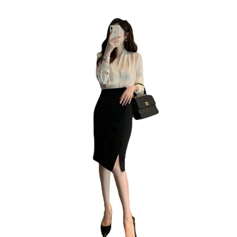 Conjunto de 2 peças Saia Envelope Temperamento. Look elegante e moderno, perfeito para diversas ocasiões. Conforto e estilo em uma só peça. — foto 3