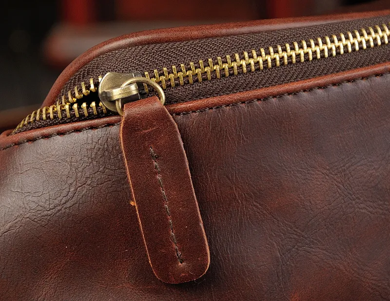 Title 13, Nova bolsa de peito casual retrô masculina PU f...
