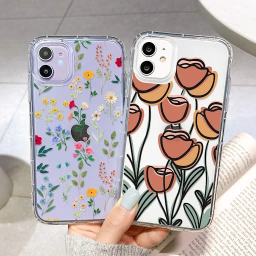 Title 1, Capa de celular com estampa floral e leopardo s...
