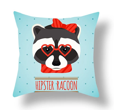 Capa de almofada curta de pelúcia com estampa criativa de animais, para casa, macia e decorativa, ideal para sofá ou cama. — foto 7