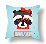 Capa de almofada curta de pelúcia com estampa criativa de animais, para casa, macia e decorativa, ideal para sofá ou cama. — foto 7