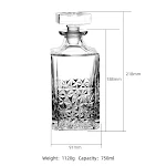Household Sealed Crystal Glass Wine Bottle With Lid. Preserve flavor, airtight and elegant, ideal for storing wine and s — photo 24