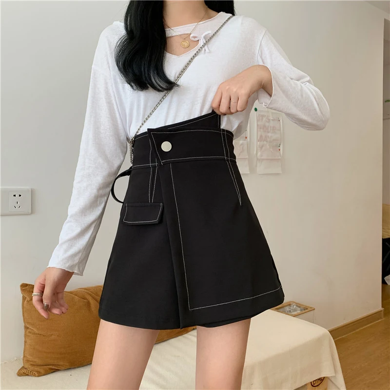 Title 5, Irregular wide-leg pants fashion for women, off...