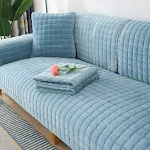Almofada de sofá de pelúcia lisa de veludo cotelê, moderna e simples, dupla e antiderrapante, para um conforto excepcional — foto 4