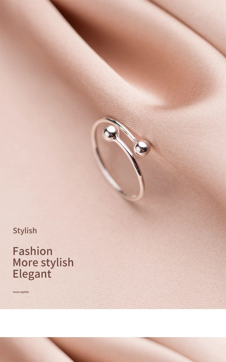 Title 1, Anel de prata S925 feminino Joia elegante e del...