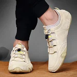 Nowe Męskie Buty do Jazdy, Skórzane, Styl Koreański, Buty Groszkowe, Casual, Niski Krój. Wygoda i Styl na Co Dzień — zdjęcie 3