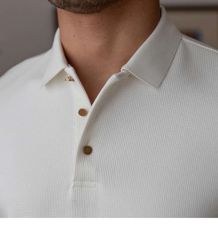 Title 4, Slim-fit herenoverhemd met lange mouwen en revers