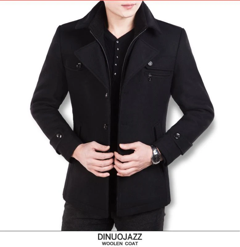 Men's Winter Woolen Coat — photo 1