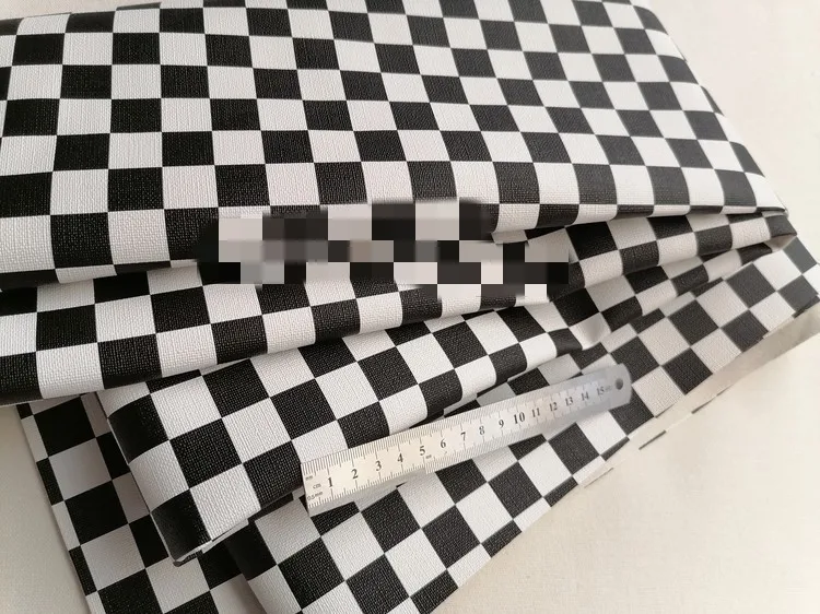 Title 2, Black and White Checked Background Wall Decorat...