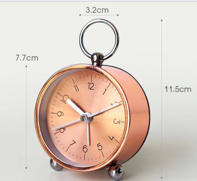 Title 1, Thick Aluminum Creative Alarm Clock Mute Bedsid...