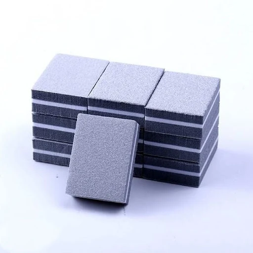 Title 8, Two-sided mini nail file block for smooth, perf...