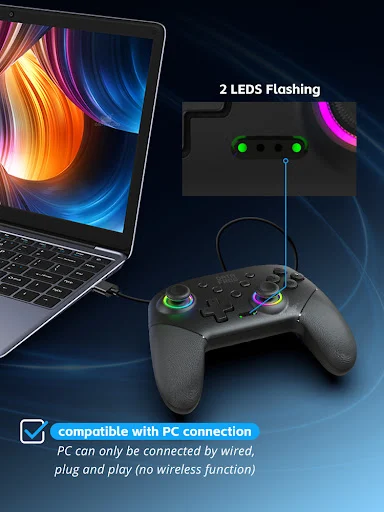 Title 7, Black Lightning Wireless Elite Bluetooth Handle...