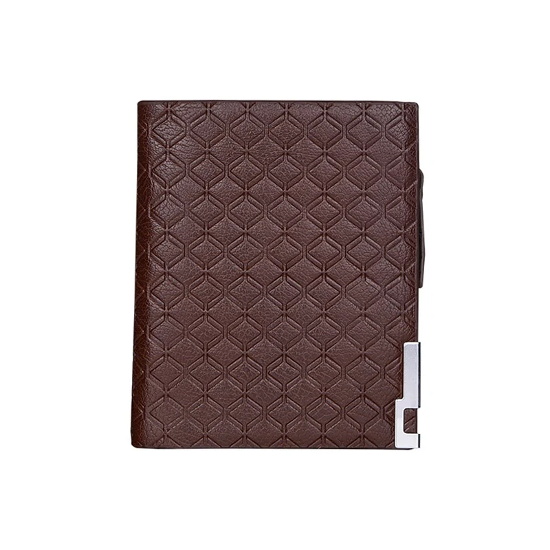 Men's Short Checked Horizontal Coin Purse Keep your coins secure and organized with this practical and stylish purse, pe — photo 8