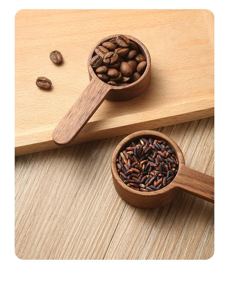Title 5, Walnut Coffee Spoon G Count Meter Measuring Spo...