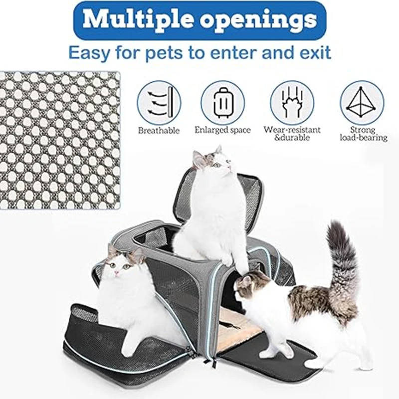 Title 7, Cat Carrier Soft-Sided Pet Travel Carrier , Dog...