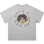 Foam losse casual T-shirt met korte mouwen. Ontspannen stijl en comfort. Perfect voor dagelijks gebruik en warme dagen. Lichtgewicht materiaal voor optimaal draagcomfort. — foto 8