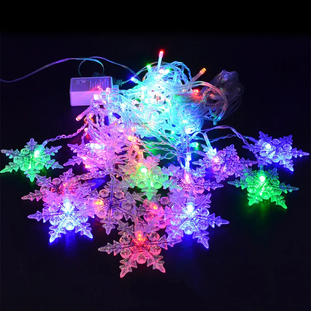 Title 2, LED Ice Bar Lamp Snowflake Hanging. Festive and...