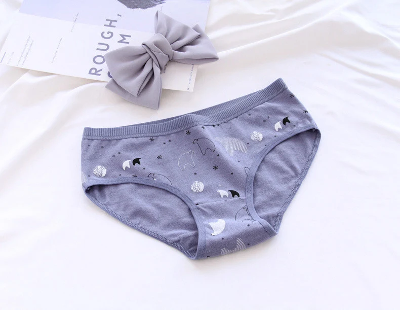 Cartoon print katoenen meisjes triangle slip met middelhoge taille, comfortabel en perfect voor dagelijks gebruik. — foto 12