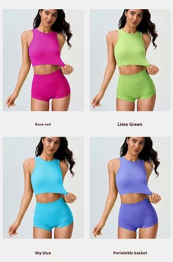 Title 5, Conjunto de shorts esportivos de beleza com sec...