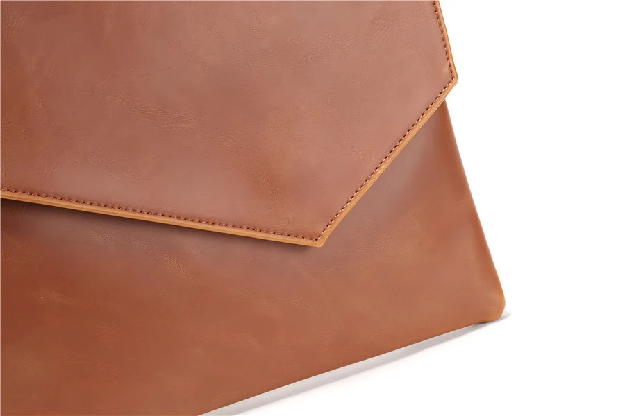 Leather Upgraded Men's Style Business Casual Fashion Hand-held Envelope File Bag, stylish and functional, perfect for wo — photo 2