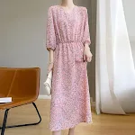 Nieuwe Franse Entry Lux Elegante Jurk met 34 Mouwen. De perfecte keuze voor een stijlvolle entree, combineert elegantie en comfort voor vrouwen. — foto 8