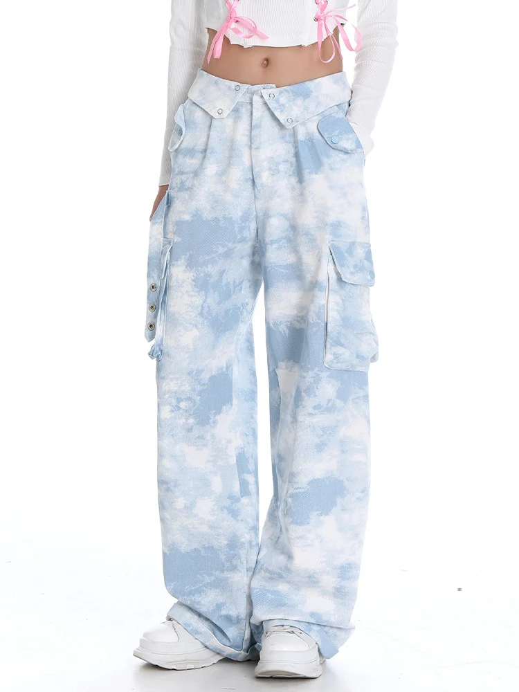 Hot Girl Overalls Women's High Waist Straight Wide Leg. Comfortable and stylish for everyday wear. A trendy and flatteri — photo 8