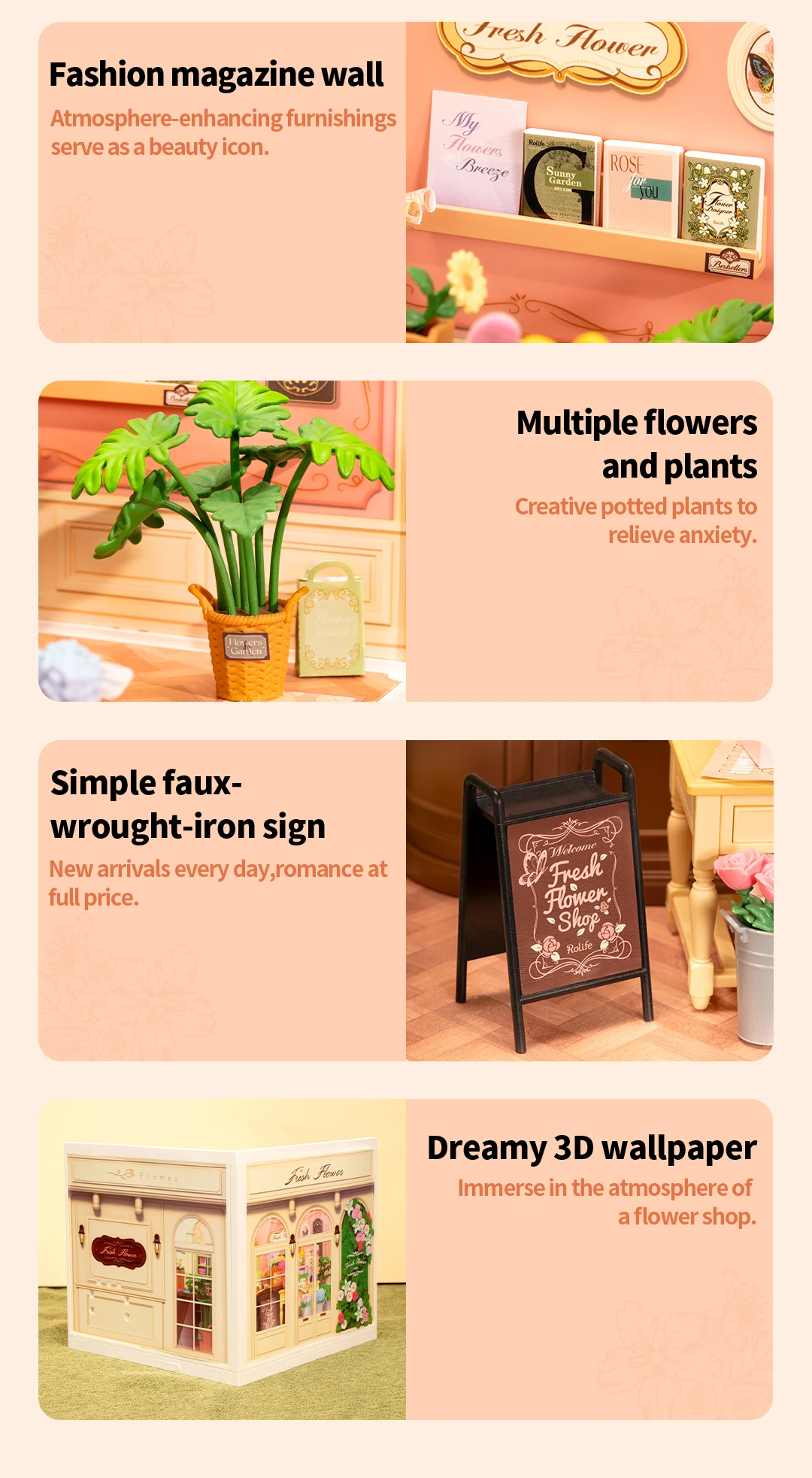 Rolife DIY Casa de Bonecas Floricultura 1 — foto 25