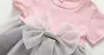 Baby Prinzessinnenkleid im Western-Stil, einfarbig aus Baumwolle. Bequemer Rock für stilvolle Tage, perfekt für dein Kind. — foto 2