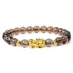 Lucky Black Pixiu Gold Obsidian Bracelet — foto 4