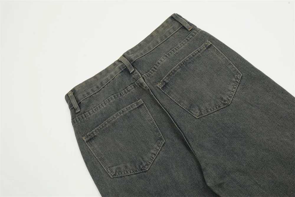 Title 3, Mens Fashion Loose Wide Leg Straight Pants Com...