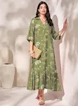 Elegant Style Printed Loose Casual Dress Women offers comfort and style, perfect for everyday wear and casual occasions, — photo 4