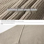 Textured thick needle sweater with a three-dimensional shoulder line design and round neck. Warm, stylish, and comfortab — photo 8