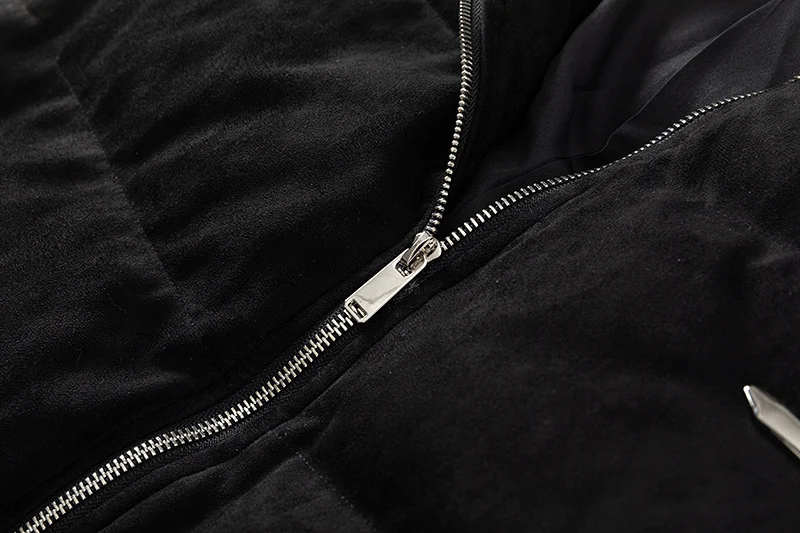 Title 4, Suede Stitching Warm Cotton Jacket Mens and Wo...