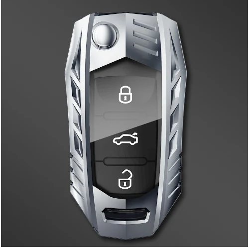 Metal Mecha Golf Auto Key Shell Sets Protective Cover. Protect your car key, enhance its look and provide long-lasting d — photo 2