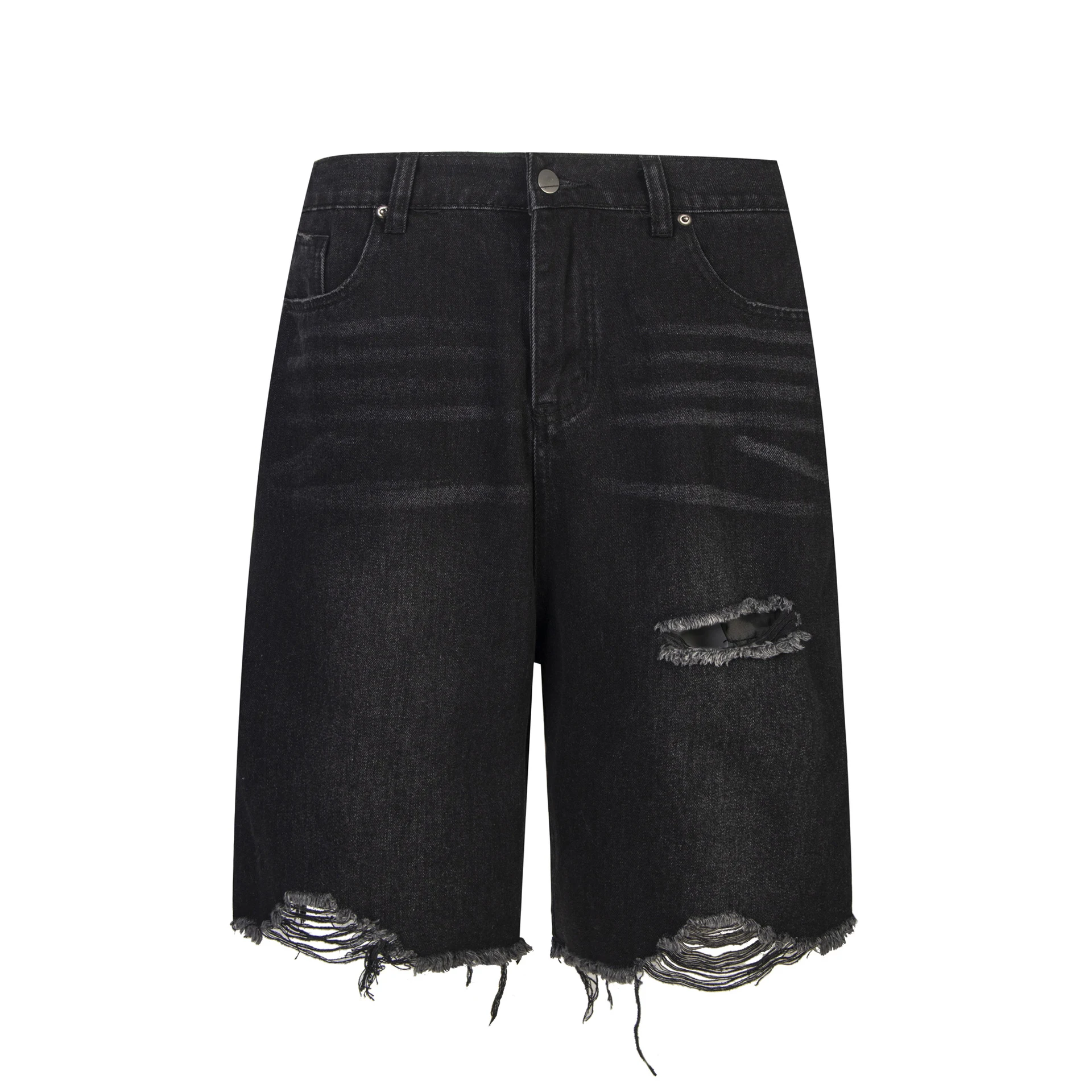 Ripped Raw Hem Jeans for Men and Women. Comfortable denim for a stylish, modern look. Perfect for casual wear and everyd — photo 22