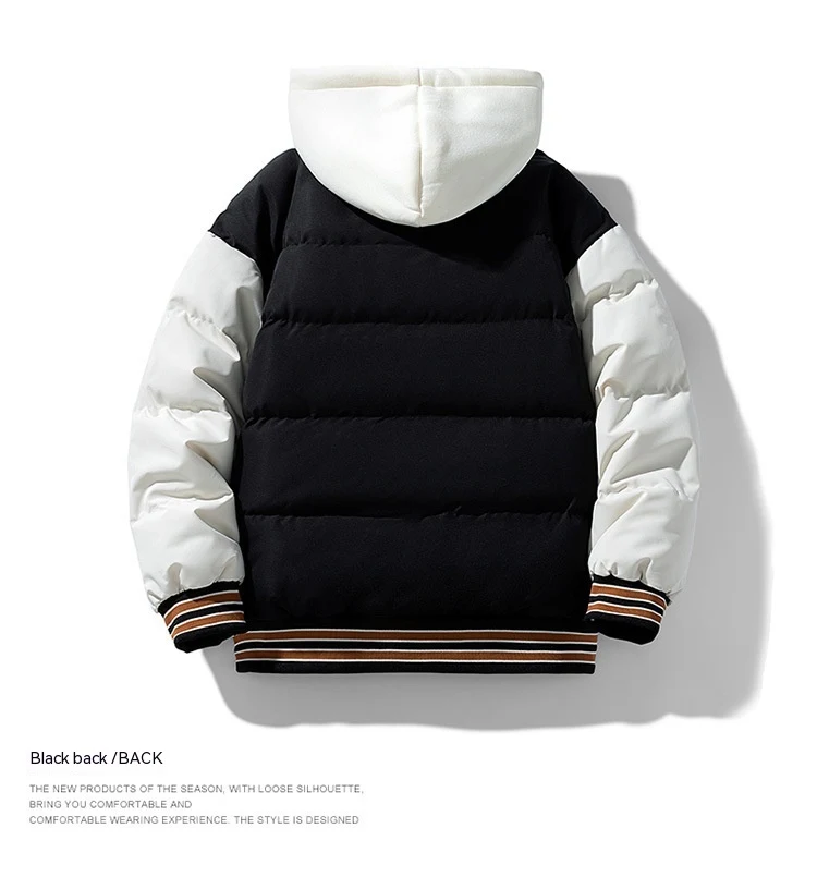 Thickened Down Cotton Jacket With Hood And Two Fake Pieces for Warmth and Comfort, a Stylish and Practical Winter Coat. — photo 5