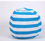 Bolsa grande de armazenamento para bichos de pelúcia, almofada sofá criativa para crianças. Organize e acomode brinquedos e sente-se com conforto. — foto 2