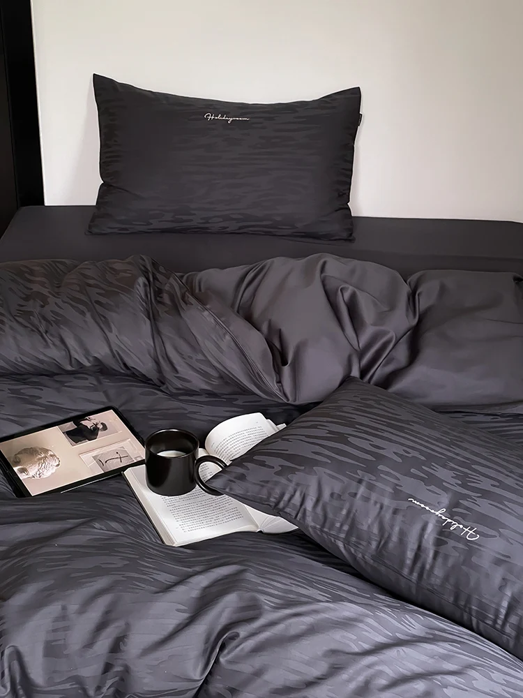 Title 17, Long-Staple Cotton Bed Four-Piece Set Indulge i...