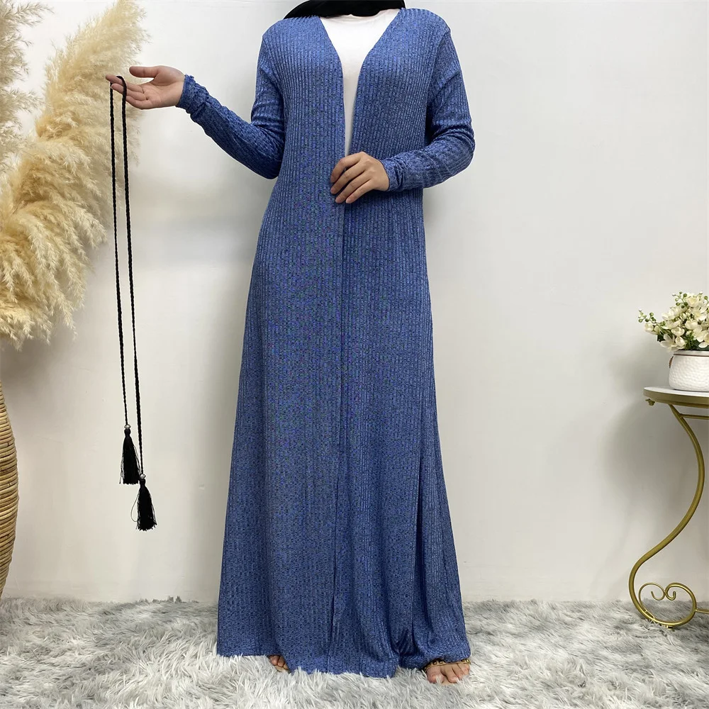 Cardigan in maglia a maniche lunghe da donna tipo vestaglia — foto 2