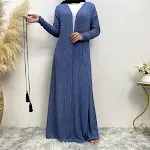 Cardigan in maglia a maniche lunghe da donna tipo vestaglia — foto 2