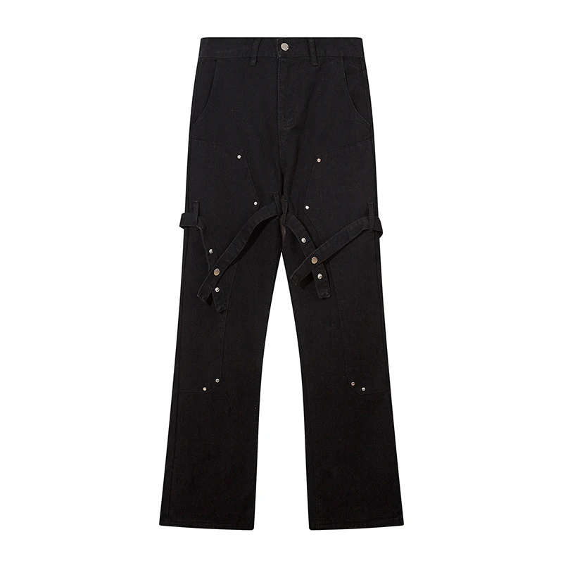 Men's Loose Solid Color Casual Straight Trousers Comfortable and Stylish Everyday Wear Perfect for Relaxed Outfits Versa — photo 19