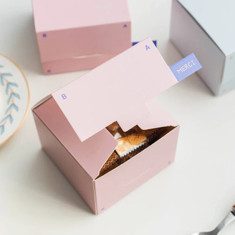 Title 1, Small Square Box for Baking Handmade Nougat Sno...