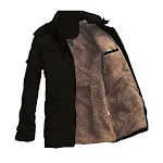 Jaqueta masculina solta de algodão grosso e quente. Ideal para o inverno, proporciona conforto e aquecimento excepcionais. Perfeita para o frio. — foto 2