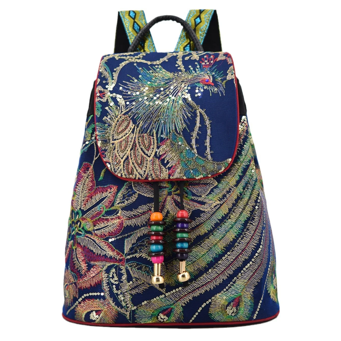 Mochila tipo cubo de lona para mujer, perfecta para el uso diario. Amplio compartimento y diseño casual, ideal para llevar todo lo esencial. — foto 4