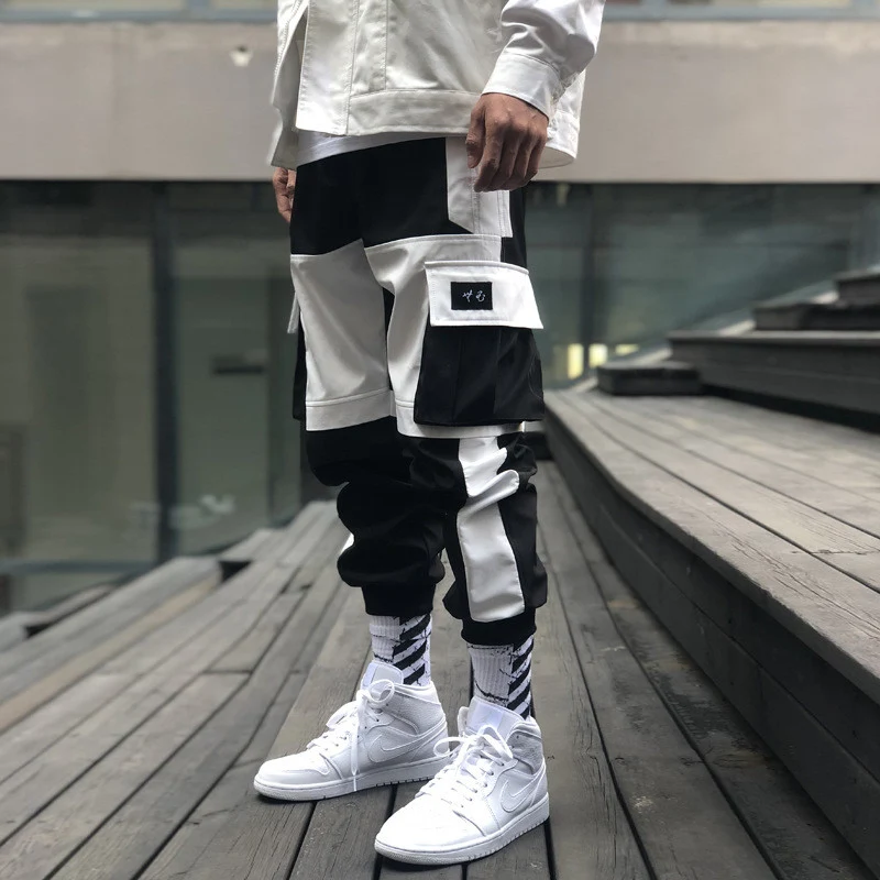 Title 5, Color-blocking Casual Pants With Trendy Footwea...