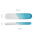 Dipping color landscape blue