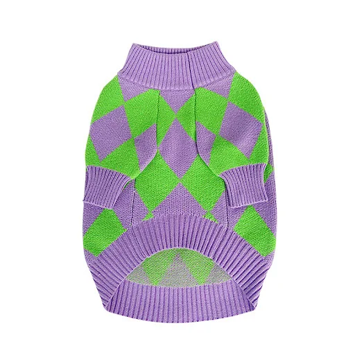 Title 5, Trendy Plaid Clothes Dog Pet Sweater. Warm and ...
